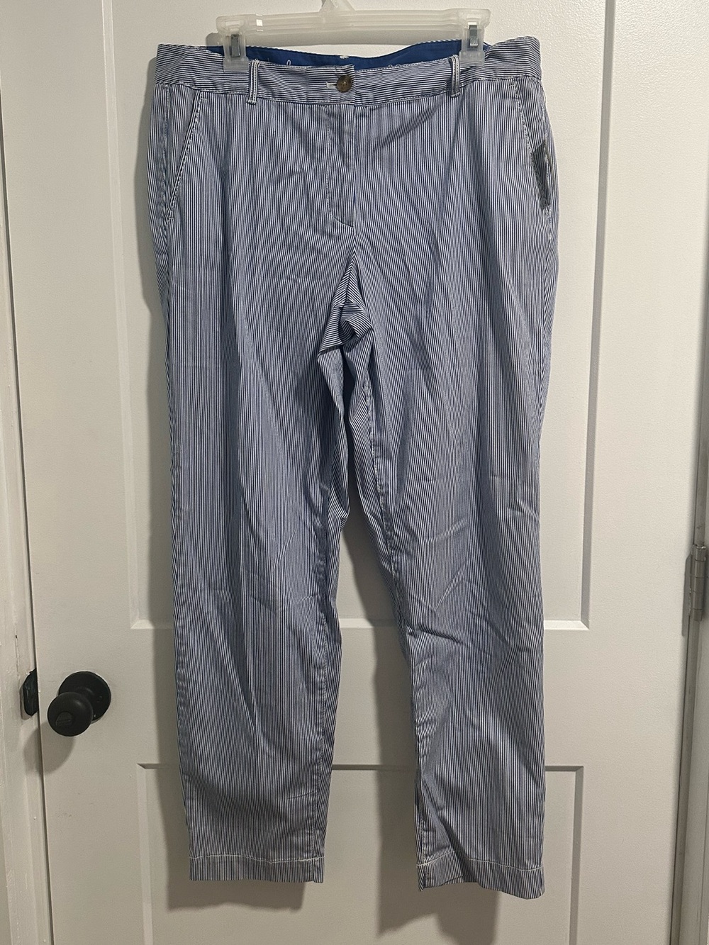 Talbots Light Blue Pinstripe Chinos